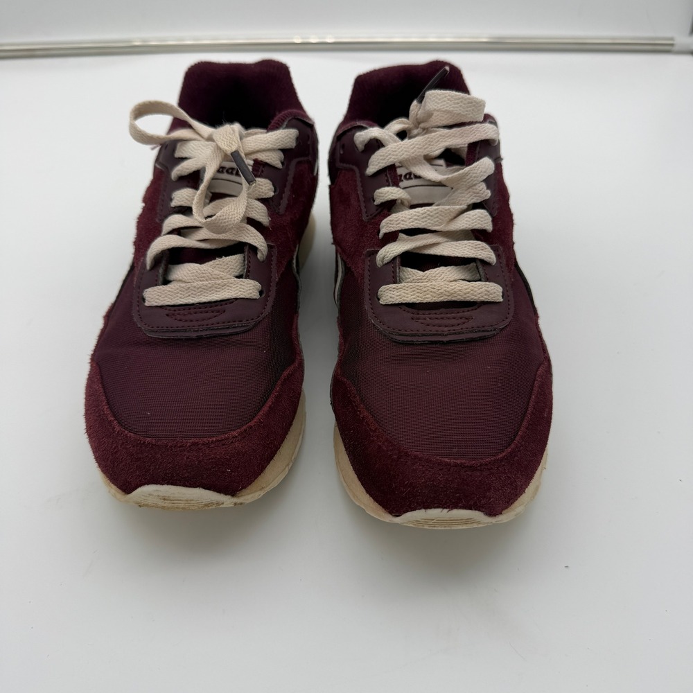 Reebok Royal Glide Womens Sneakers Maroon Burgundy Suede Low Top FV8276 7.5